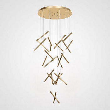 Люстра Dutti D0068 LED Chandelier Modern 28 Gold by ImperiumLoft