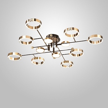 Потолочная люстра SELLIF CH L12 Brass by ImperiumLoft