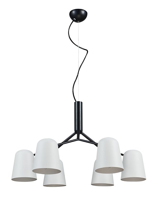 Люстра Crystal Lux ENRIQUE SP6 BLACK/WHITE