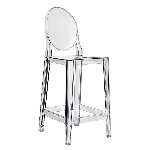 Стул полубарный Victoria Ghost прозрачный Bradex Home FR 0702