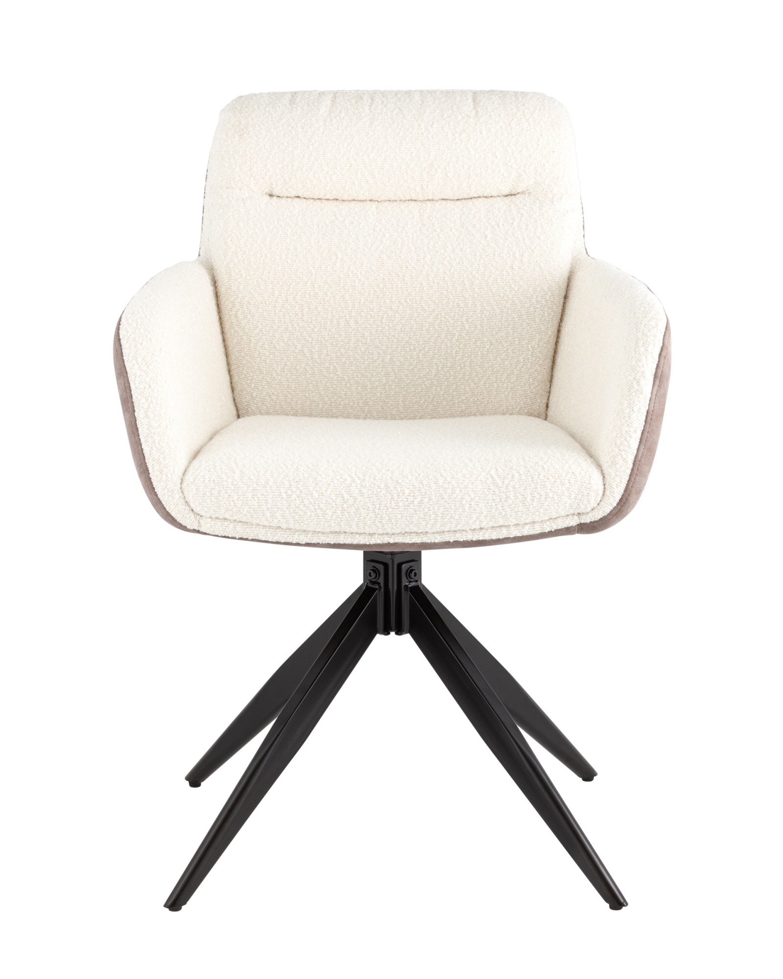 Стул обеденный Waldo молочный c бежевой экокожей Stool Group