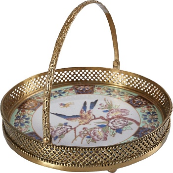 Блюдо с ручкой Glasar C956HC/X3818