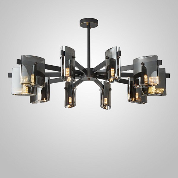 Потолочная люстра JANICE CH L10 Black by ImperiumLoft