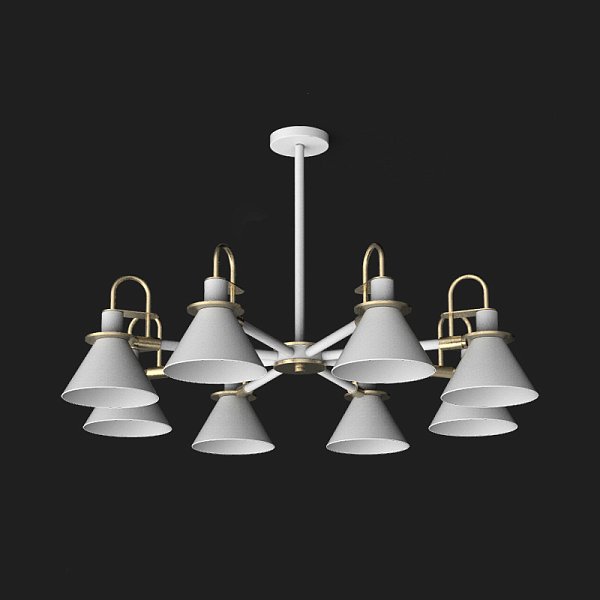 Люстра на штанге CODA D94 White by ImperiumLoft