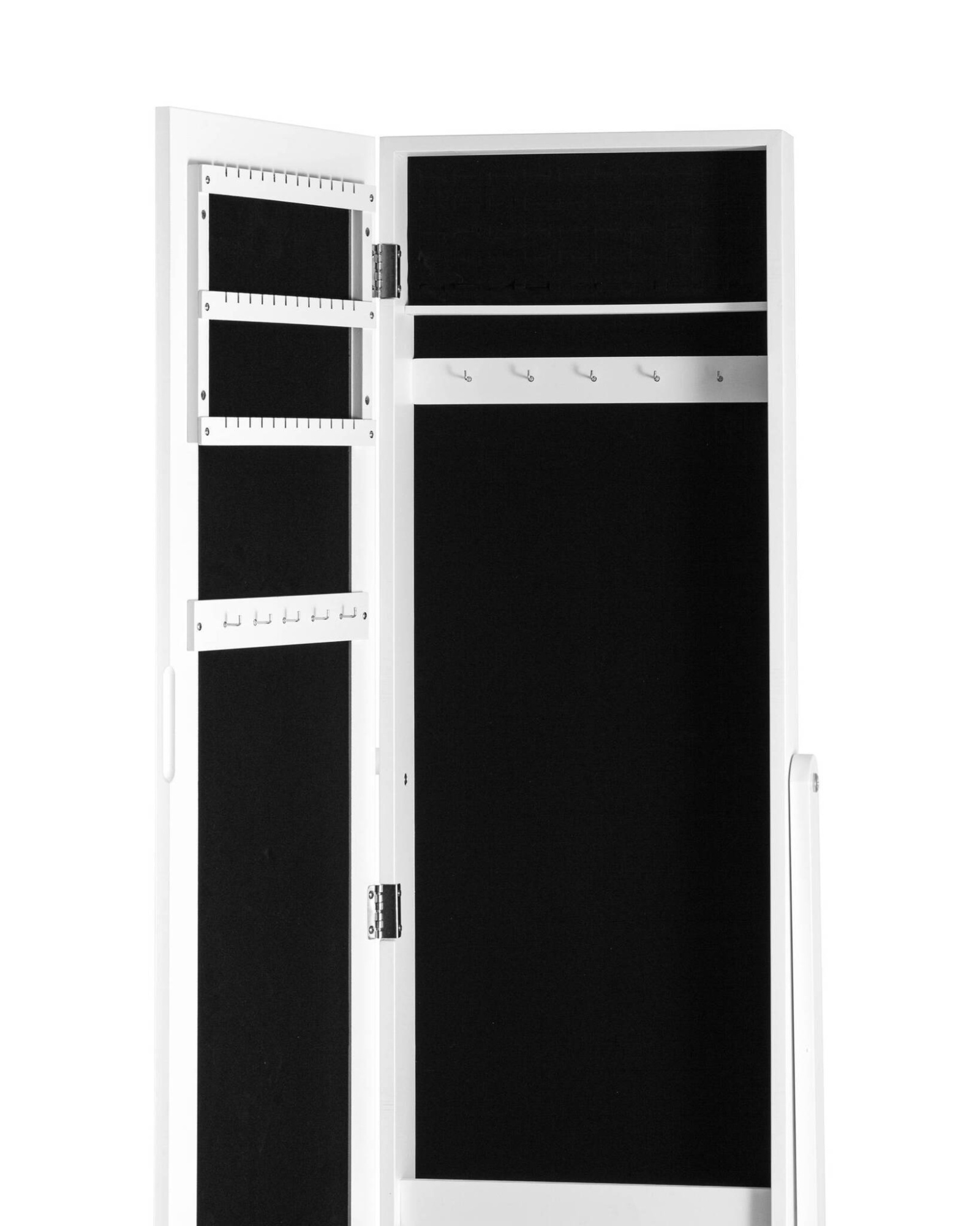 Зеркало-шкаф напольное Godrick для украшений белое Stool Group