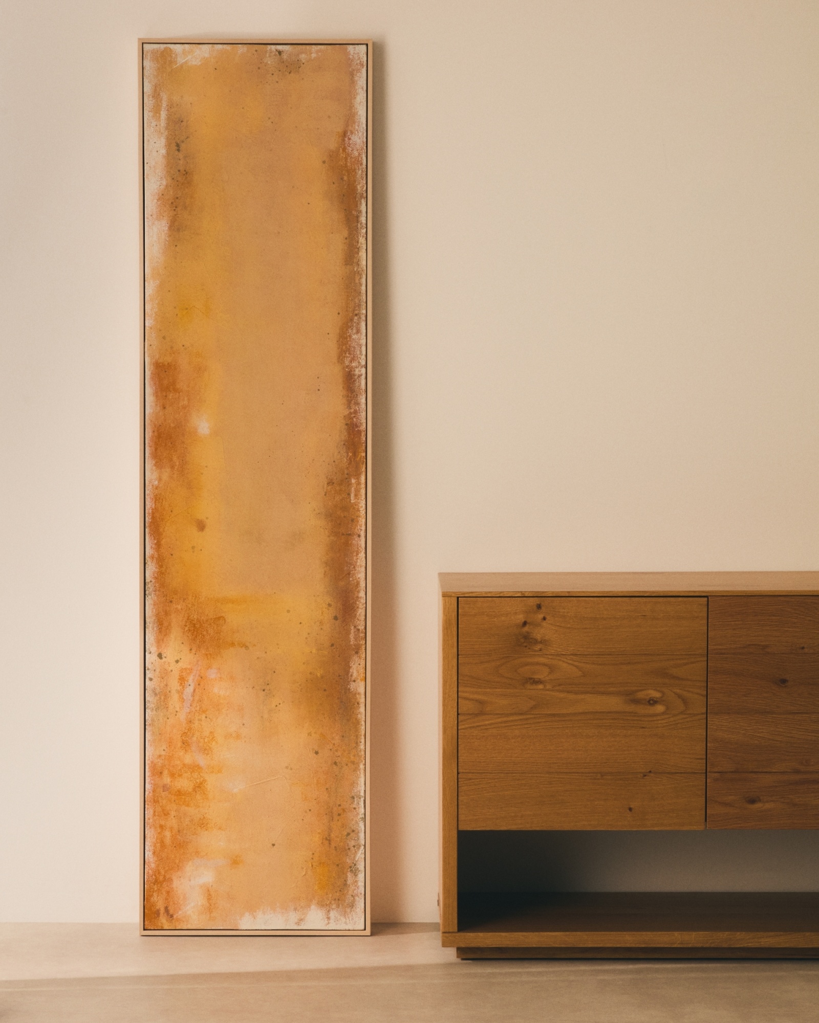 Абстрактная картина Selnar желтая 182 x 47 см La Forma (ex Julia Grup)