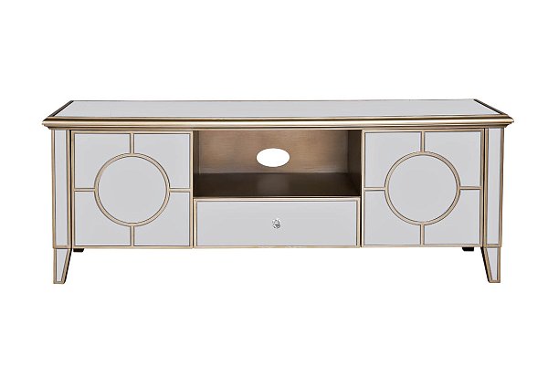 Тумба под телевизор зеркальная Garda Decor KFG041