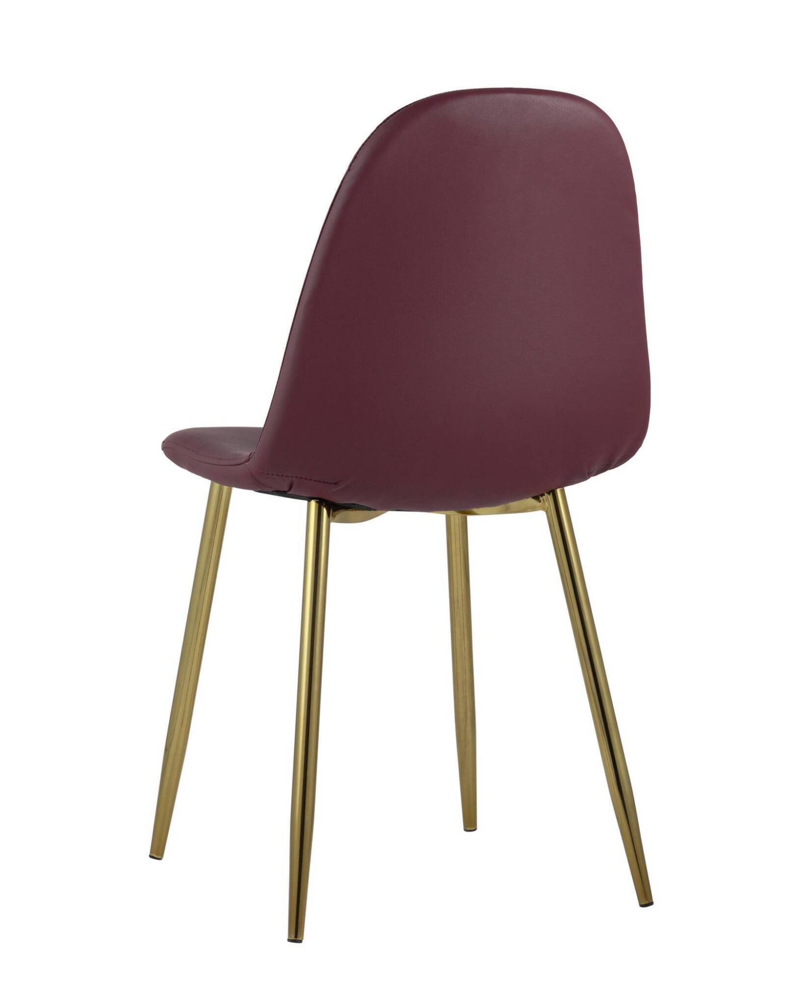 Стул Валенсия экокожа красная золотые ножки Stool Group