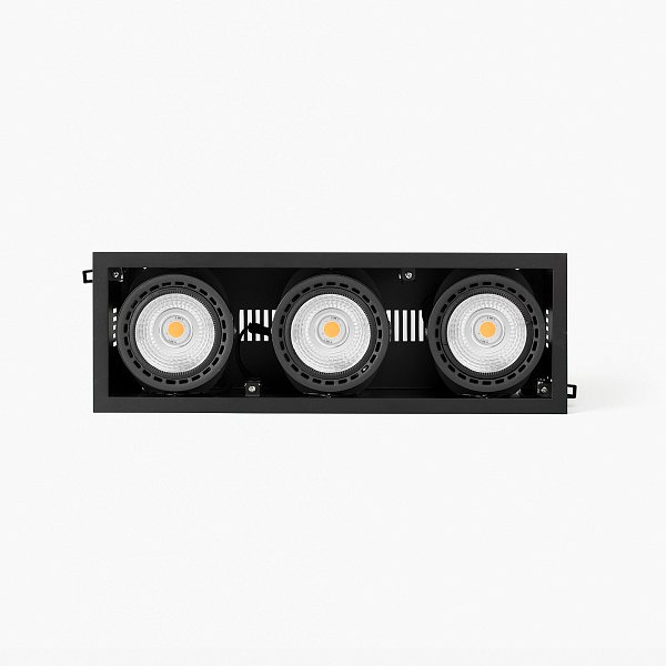 Встраиваемый светильник MINI COLIN-3 черный LED 54-75W 3000K 56° Faro