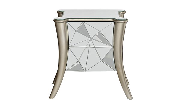 Тумбочка зеркальная с ящиками Garda Decor KFC662
