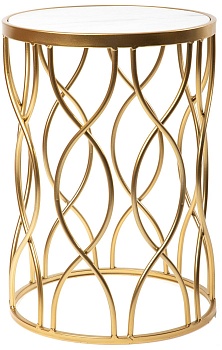 Столик интерьерный с белым мрамором Glasar 54-092