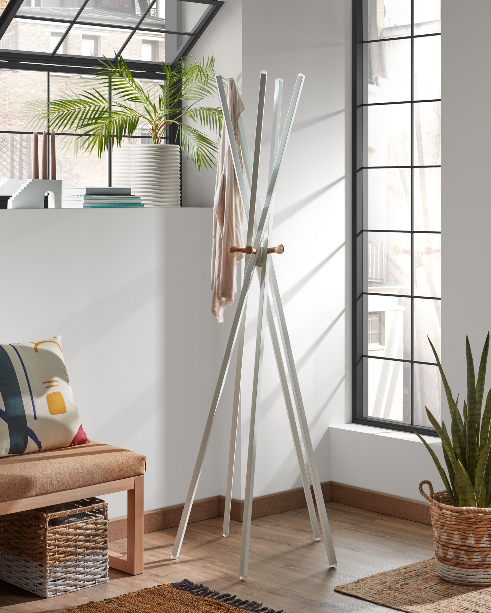 Вешалка Benzara металлическая белая La Forma (ex Julia Grup)