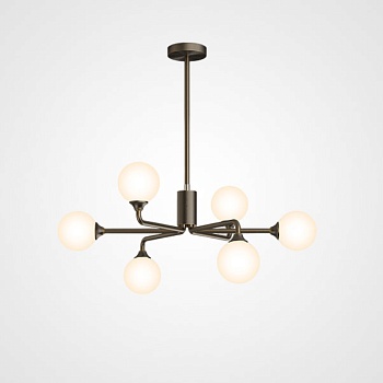 Потолочная люстра PROTON L6 Black by ImperiumLoft