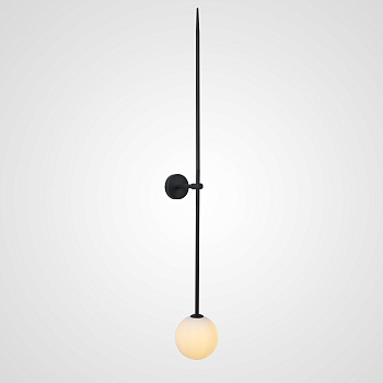 Настенный светильник LINES Ball 150 Black by ImperiumLoft