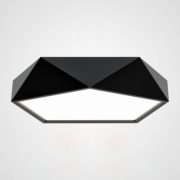 Потолочный светодиодный светильник GEOMETRIC Black D60 by ImperiumLoft