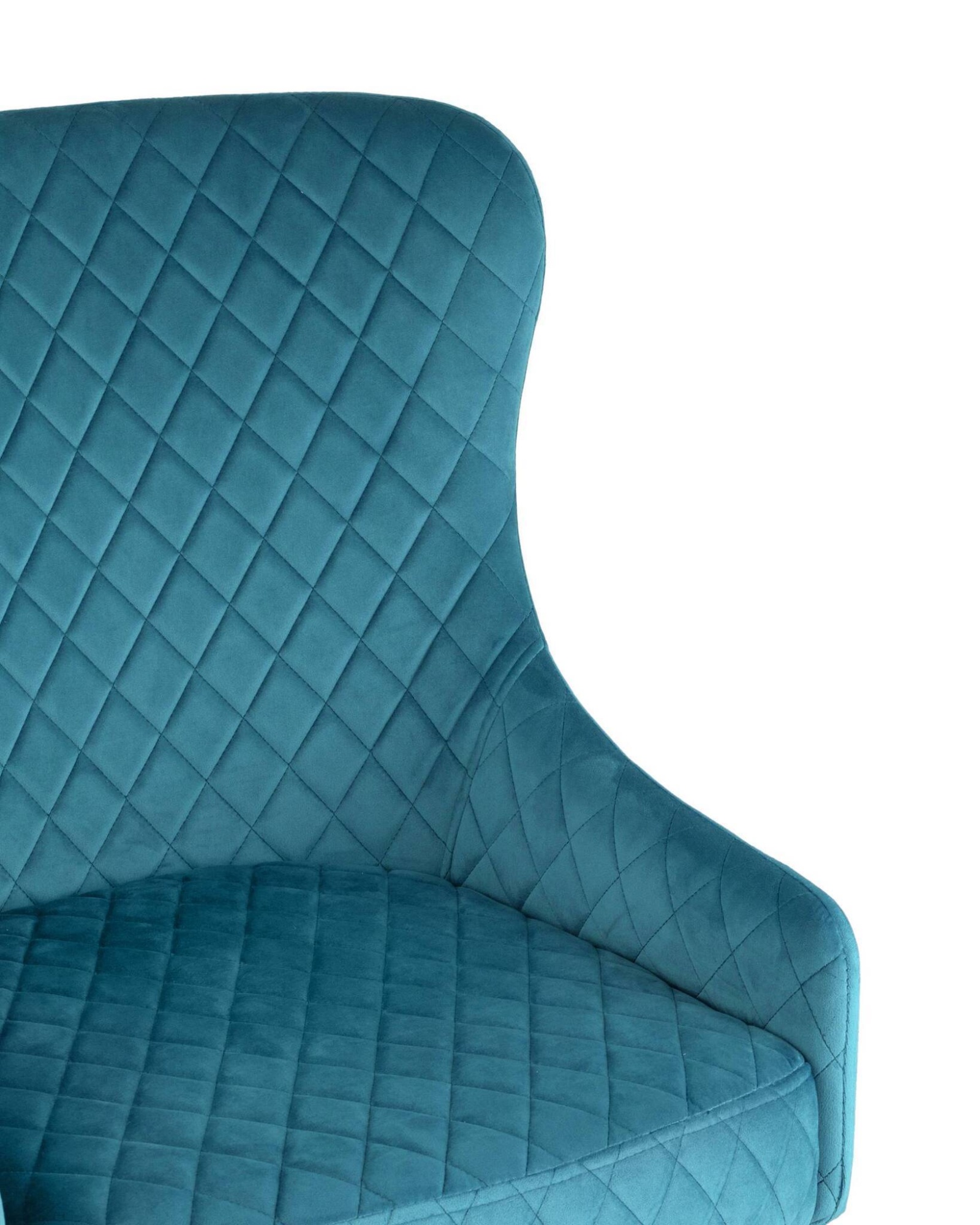 Кресло Ститч велюр темно-бирюзовый Stool Group