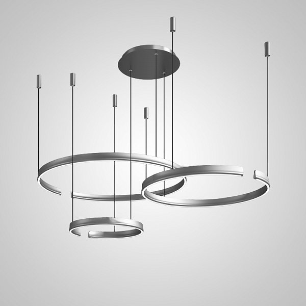 Подвесная люстра VEIKKO COMBO D45+65+85 Chrome by ImperiumLoft
