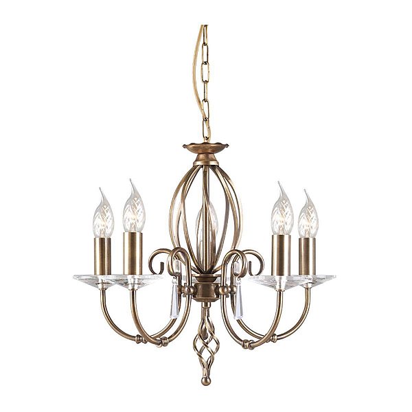 Люстра Elstead AG5 AGED BRASS