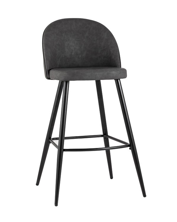 Стул барный Лион темно-серая экокожа Stool Group