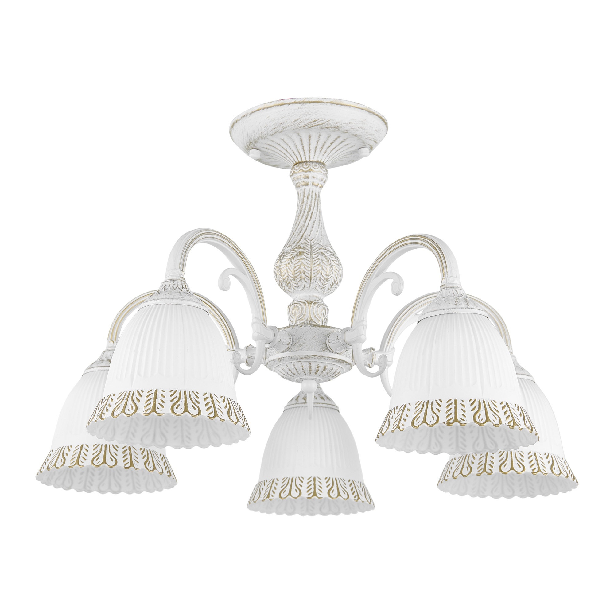 Люстра с плафонами 347410/5 WT+G Arte Milano