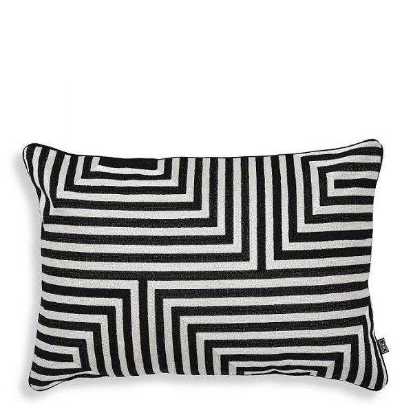 Подушка Eichholtz Spray rectangular black white 115068