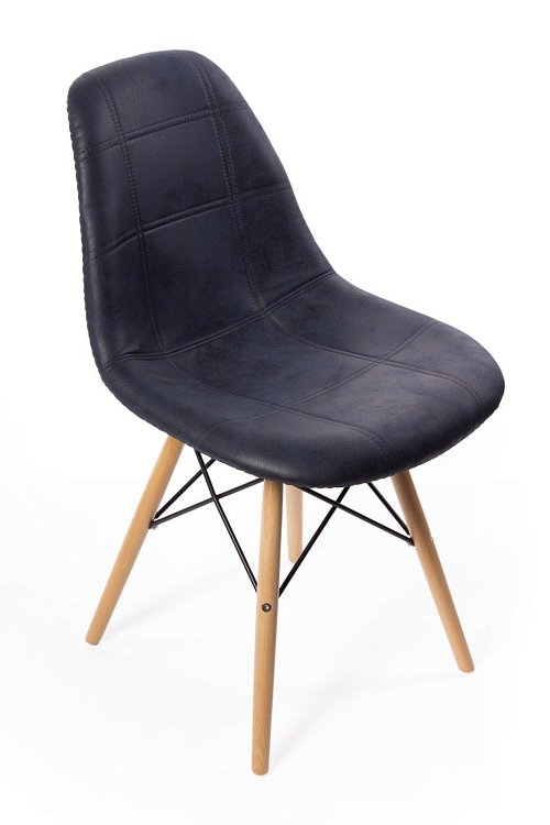 Стул Eames DSW leather черный Bradex Home FR 0102
