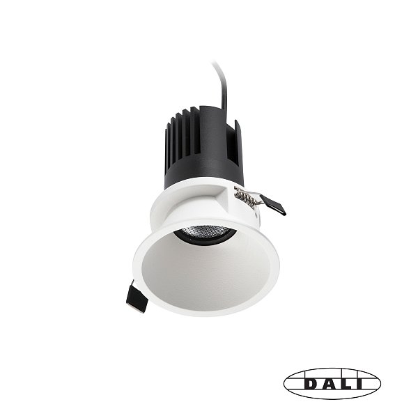 Tulipa Белый встраиваемый даунлайт 7W 15° 2700K CRI90 DALI Faro