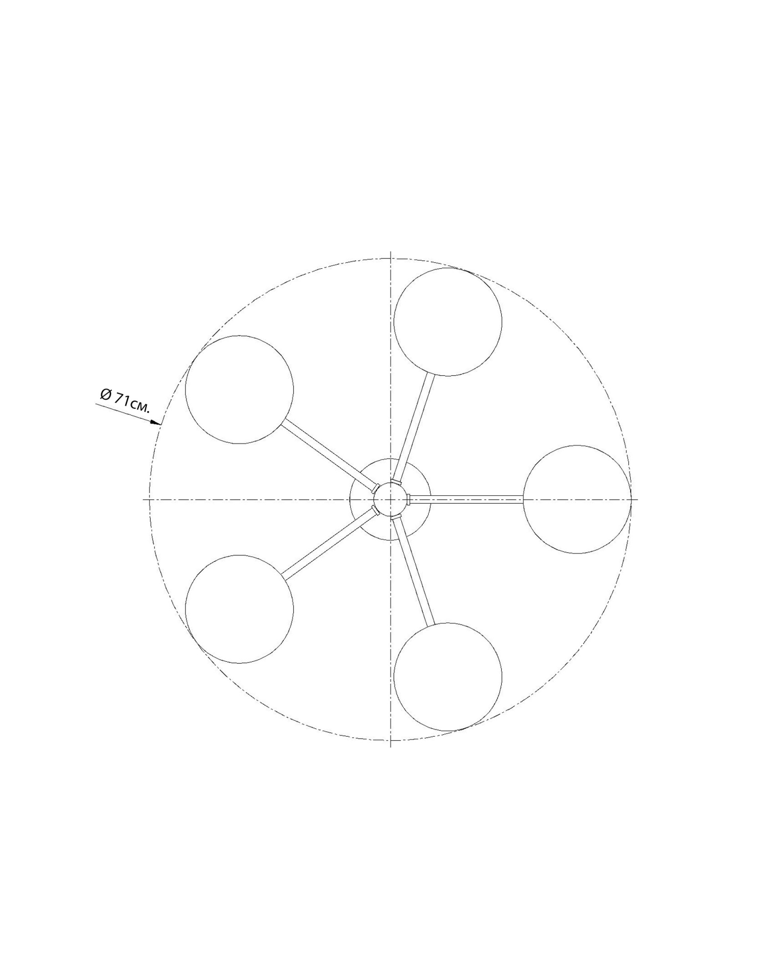 Чёрная люстра Миранда Louvre Home LHLCH290723XNP