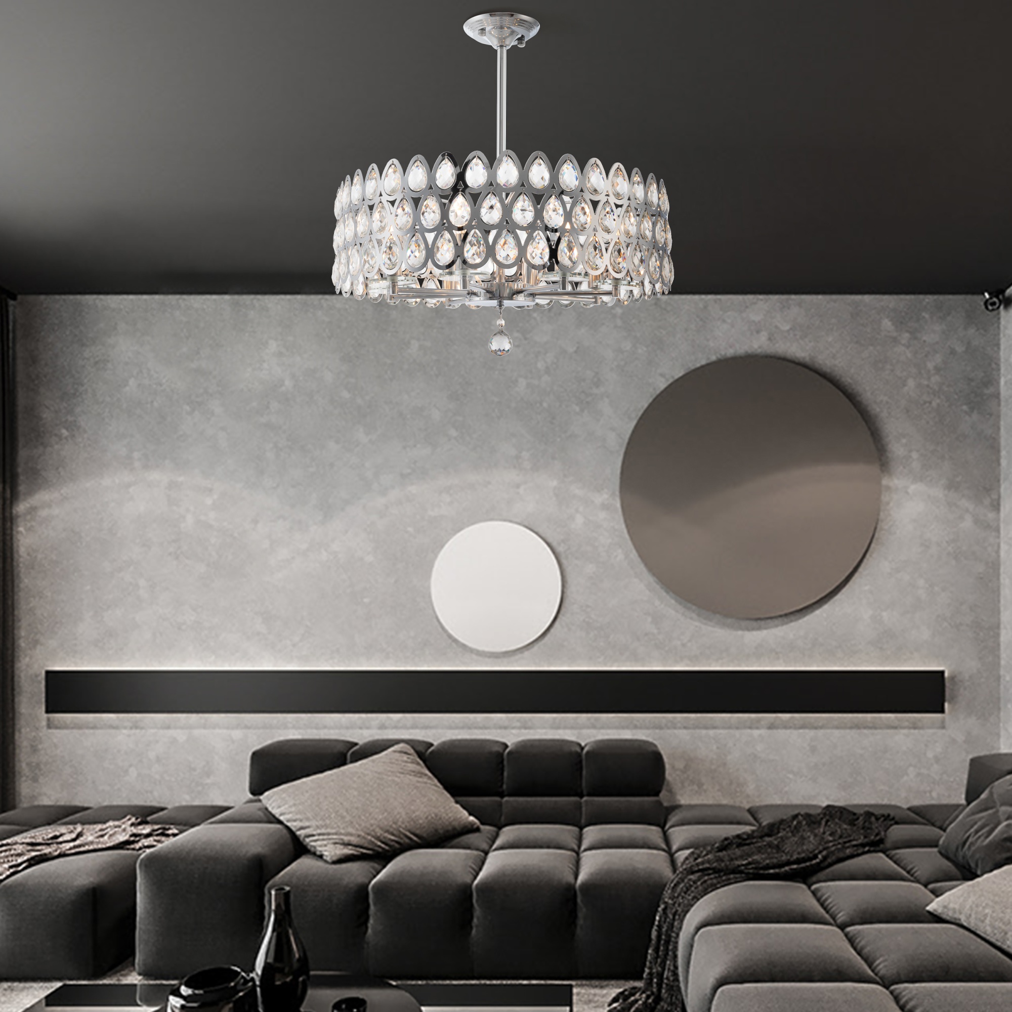 Люстра 371019/8/300/580 CR Arte Milano