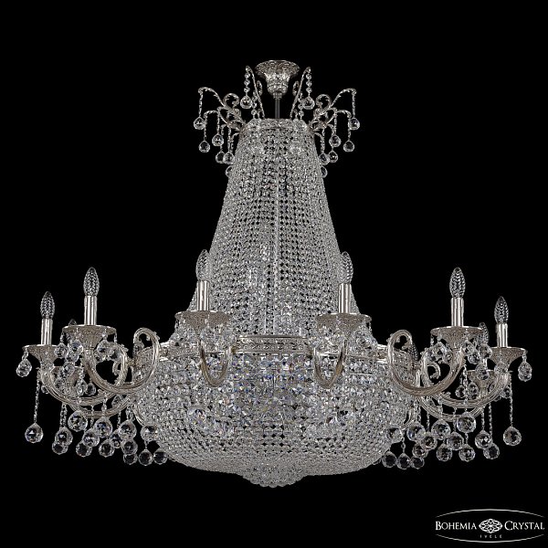 Люстра груша хрустальная 2128H209/12/123IV/Y1 Ni Bohemia Ivele Crystal