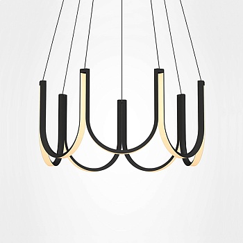 Подвесная люстра U-SERIES for Arpel D100 Black by ImperiumLoft