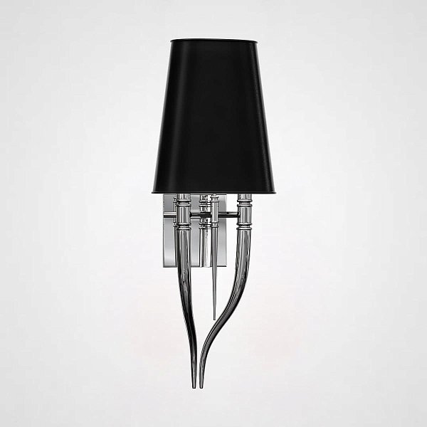 Настенный светильник Crystal Light Brunilde Ipe Cavalli H72 Silver/Black by ImperiumLoft
