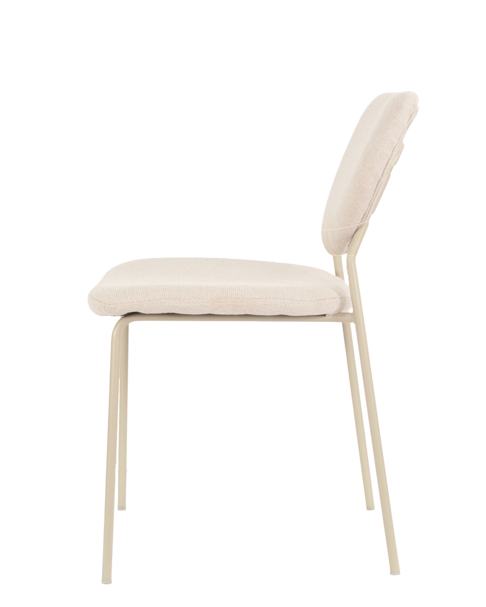 Стул обеденный Gigi шенилл бежевый кремовые ножки Stool Group