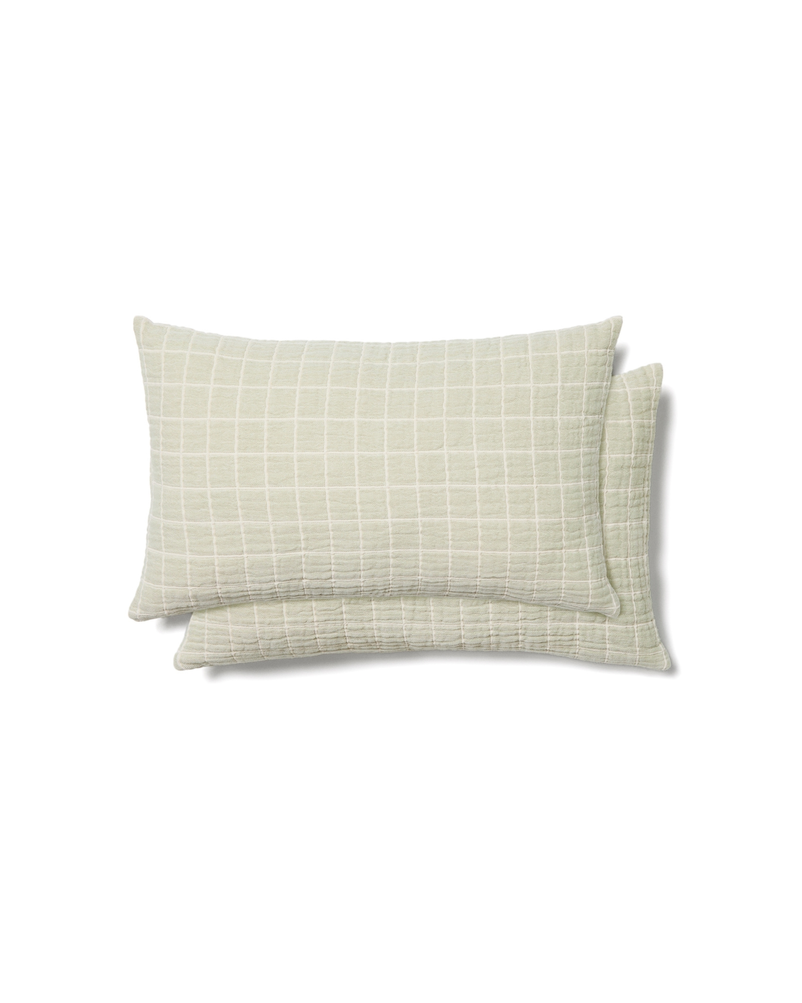 Комплект из 2 чехлов для подушек Tivaro из хлопкового жаккарда в светло-зеленую клетку 30 х 50 La Forma (ex Julia Grup)