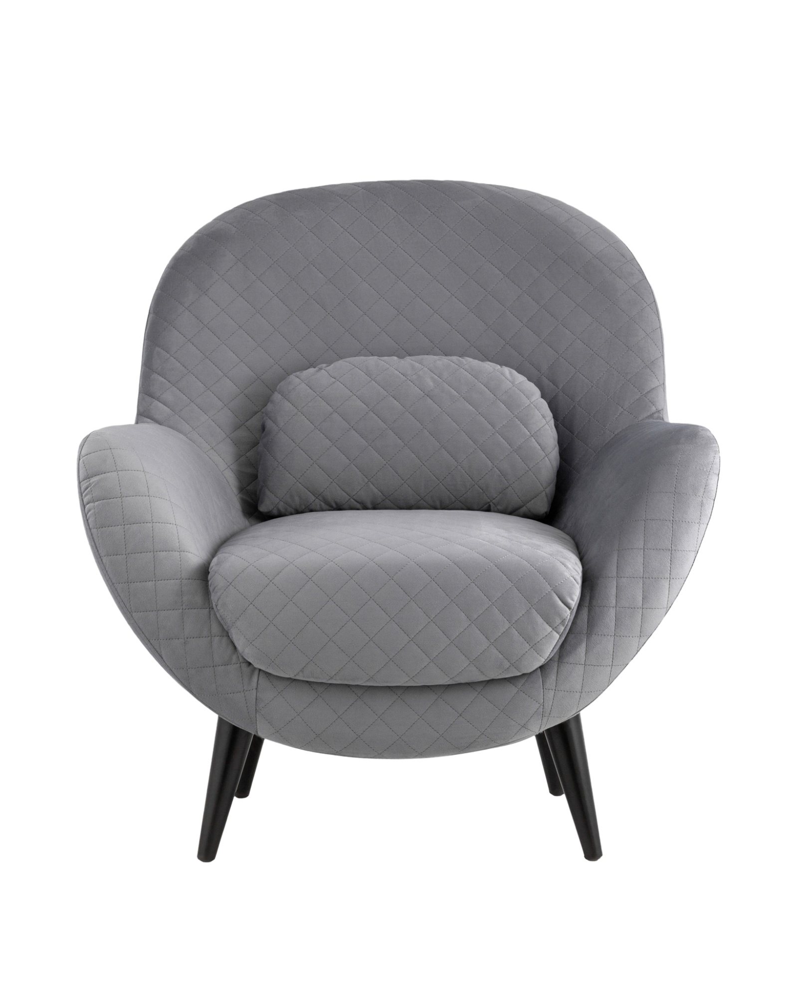 Кресло Карл велюр серый Stool Group