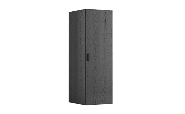 Шкаф однодверный черный Garda Decor 140SA-51BL