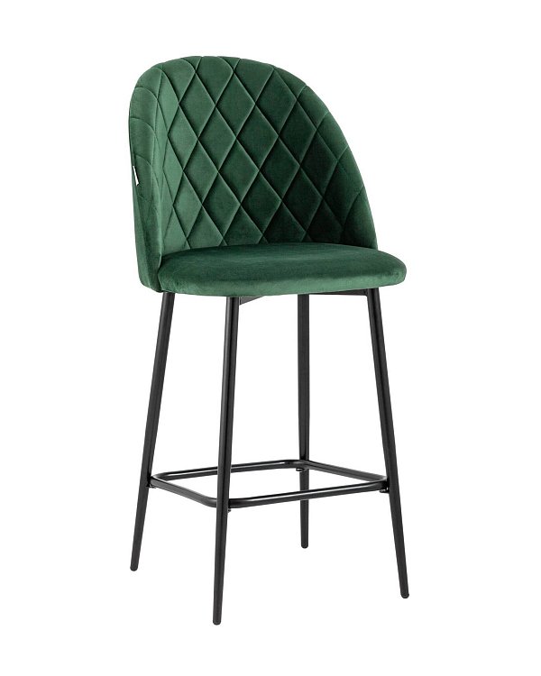 Стул полубарный Марсель велюр зеленый Stool Group