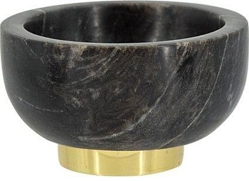 Чаша из черного мрамора Glasar 78602/1-BLAC-DS