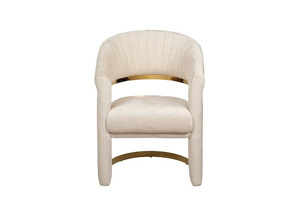 Стул велюровый кремовый/золото Garda Decor GY-DC8386GOLD-CR