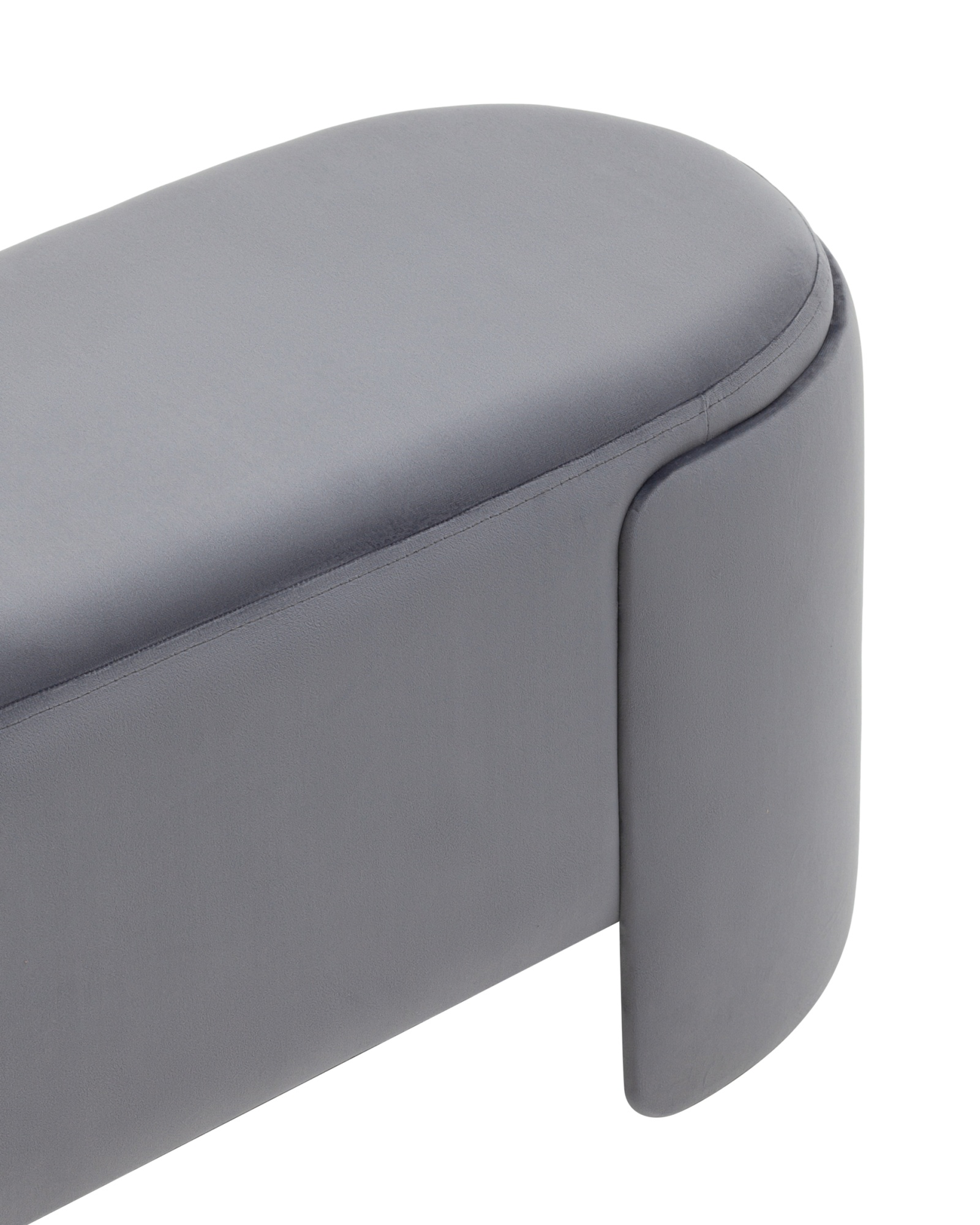 Банкетка Taks велюр серый Stool Group