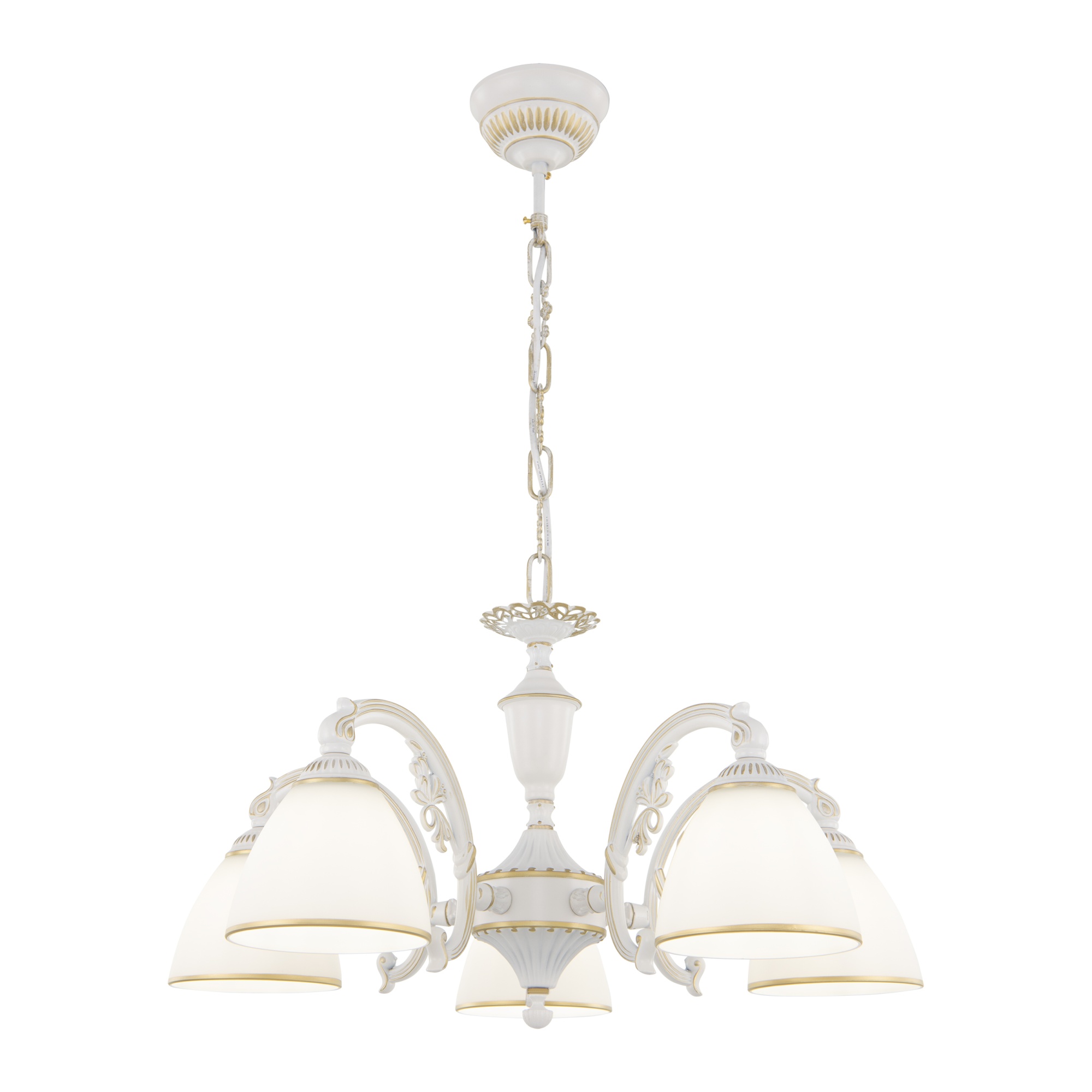 Люстра с плафонами 341837/5 WT+G Arte Milano