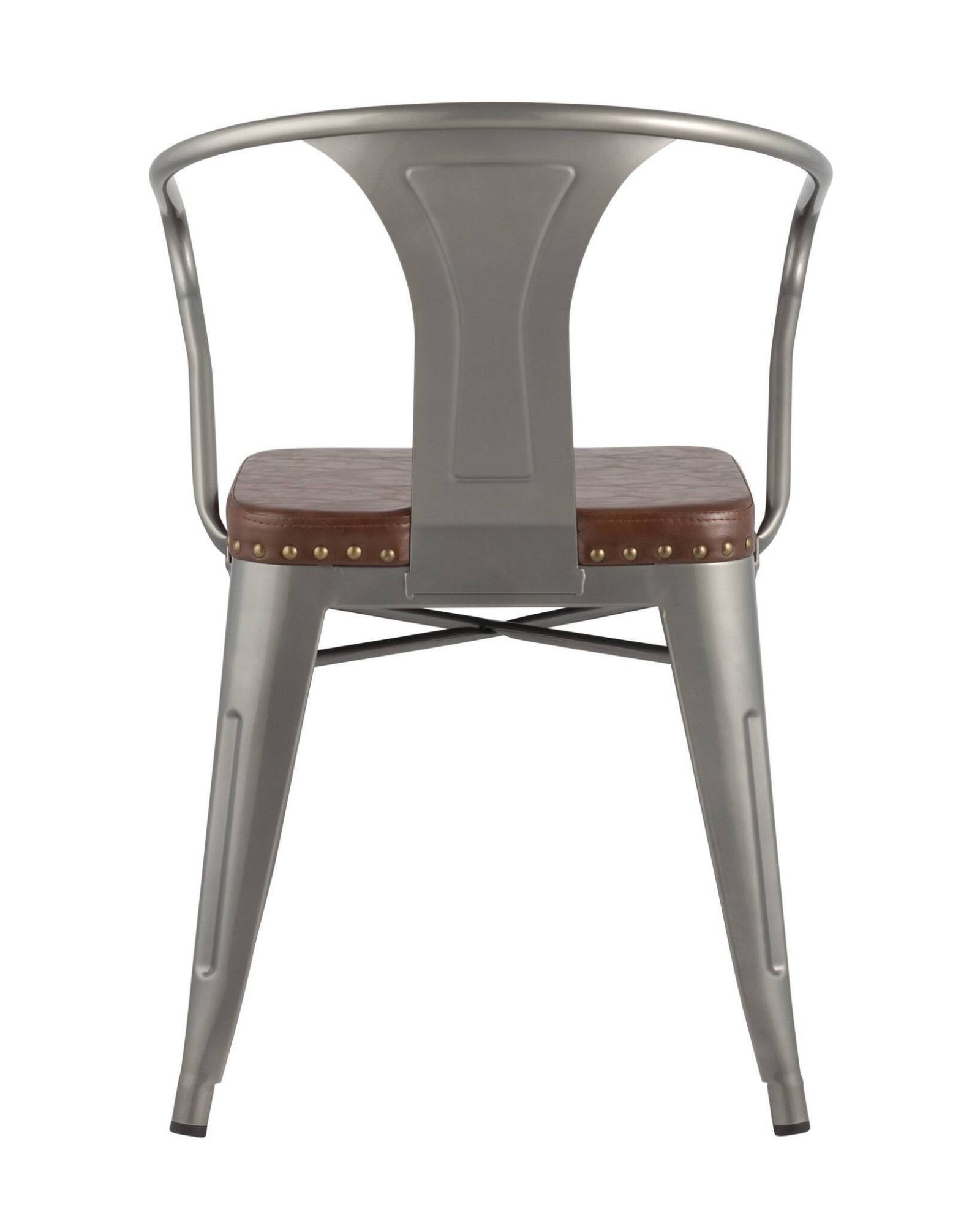 Стул TOLIX ARMS SOFT с подлокотниками серебристый Stool Group