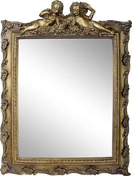 Зеркало настольно-настенное с ангелами, под старину Glasar 28-052