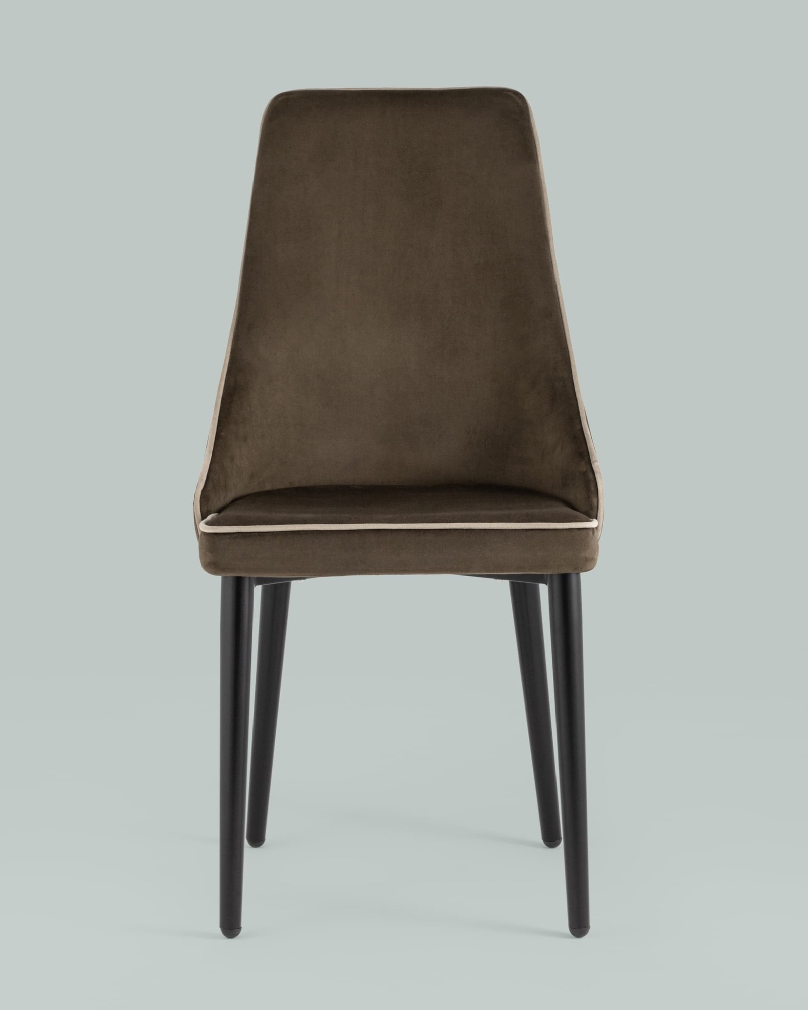 Стул Луис с кантом велюр коричневый Stool Group