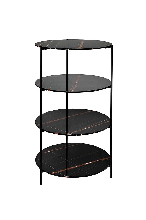 Стеллаж с полками черный Garda Decor 30B-STEL-962