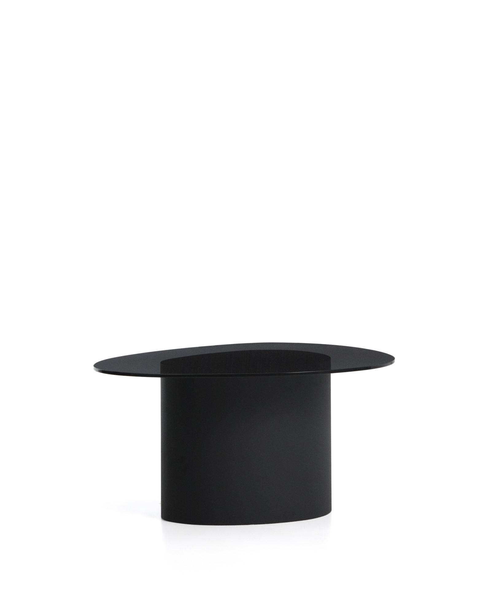 Приставной столик Olir из черной стали и закаленного стекла, 82 x 74 см La Forma 482447