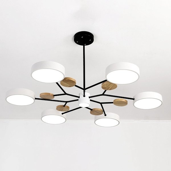 Люстра На Штанге Meade 7 Lamps White By Imperiumloft