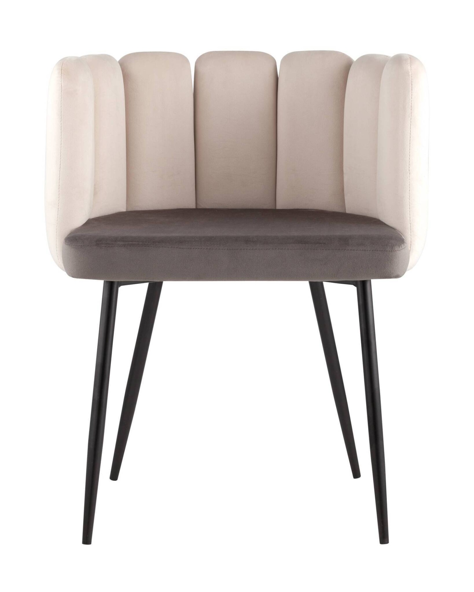 Кресло Карнавал бежевое/темно-серое Stool Group