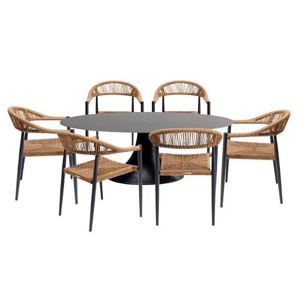Комплект уличной мебели Palma Possibilita 220cm Nature 7/Set KARE 47439