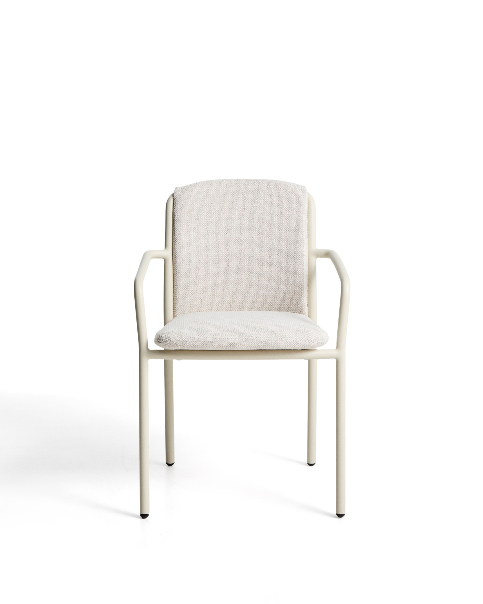 Уличный стул Linosa из бежевого алюминия с бежевой подушкой La Forma 482287